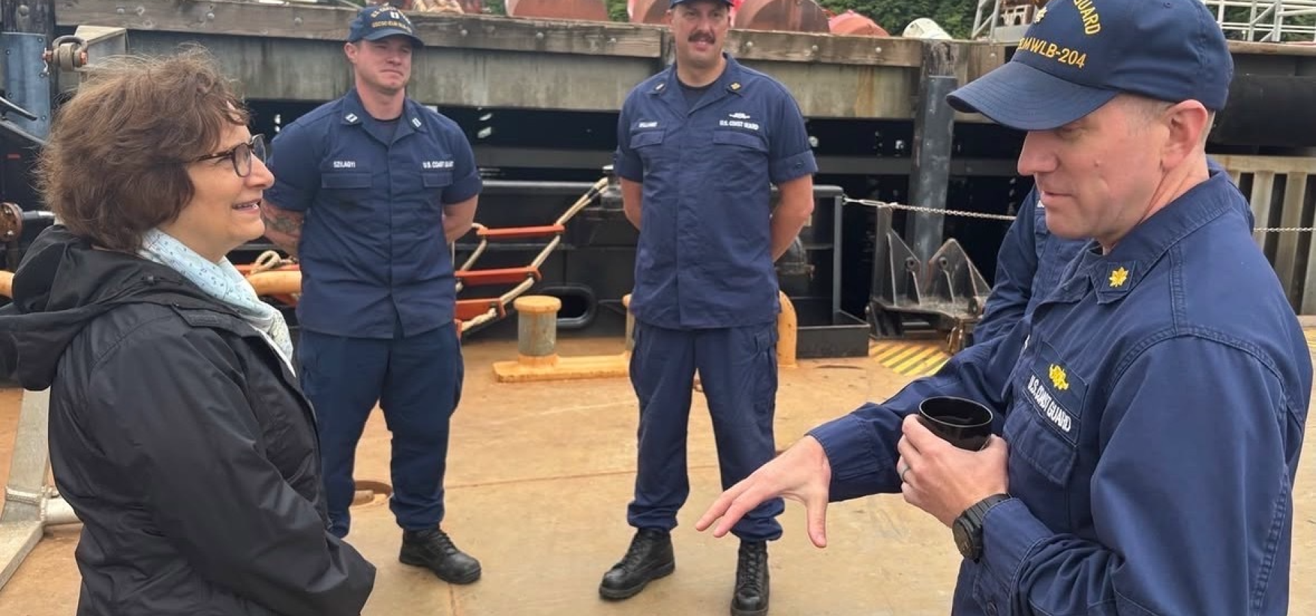 Congresswoman Bonamici Visits Coast Guard Servicemembers at Base Astoria